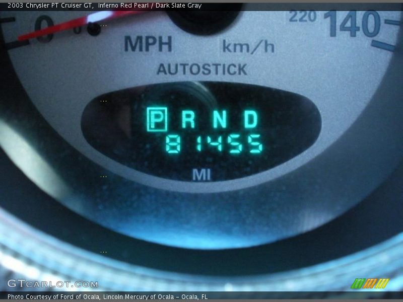 Inferno Red Pearl / Dark Slate Gray 2003 Chrysler PT Cruiser GT