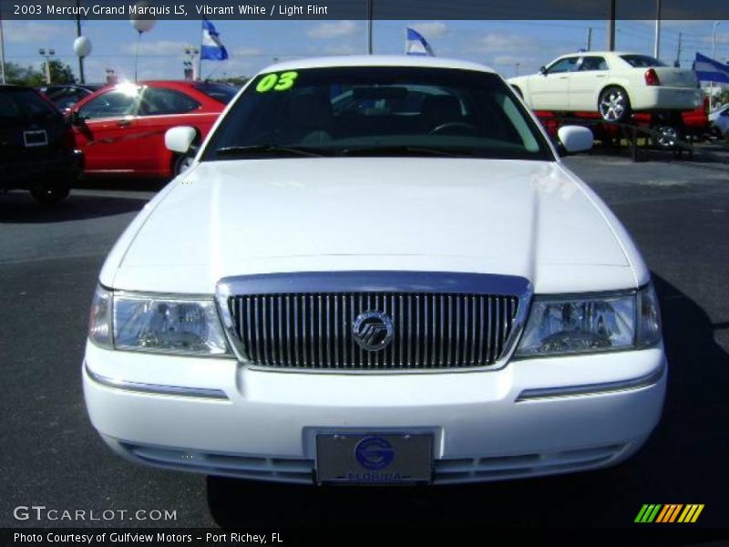 Vibrant White / Light Flint 2003 Mercury Grand Marquis LS