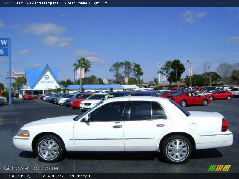 Vibrant White / Light Flint 2003 Mercury Grand Marquis LS