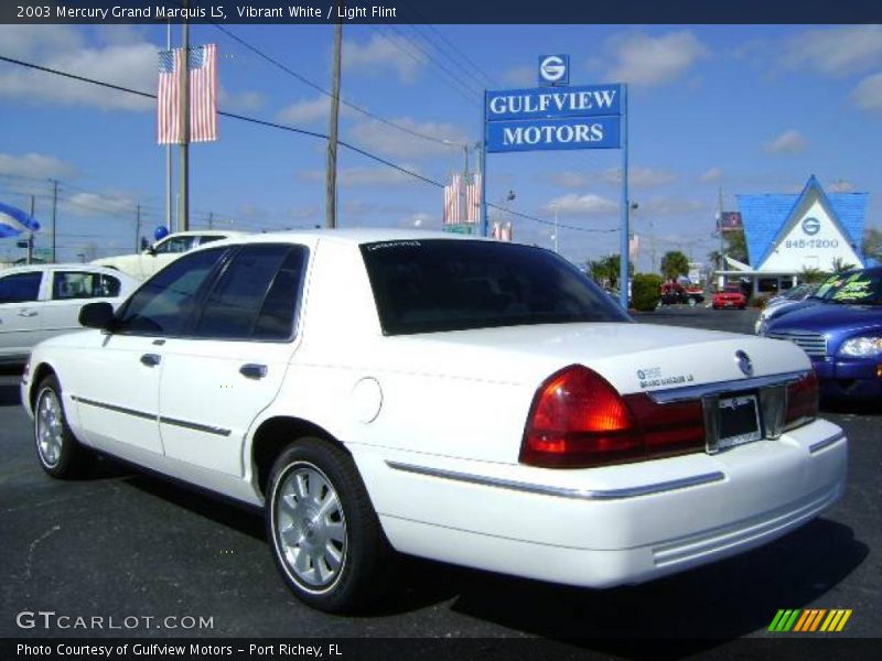 Vibrant White / Light Flint 2003 Mercury Grand Marquis LS