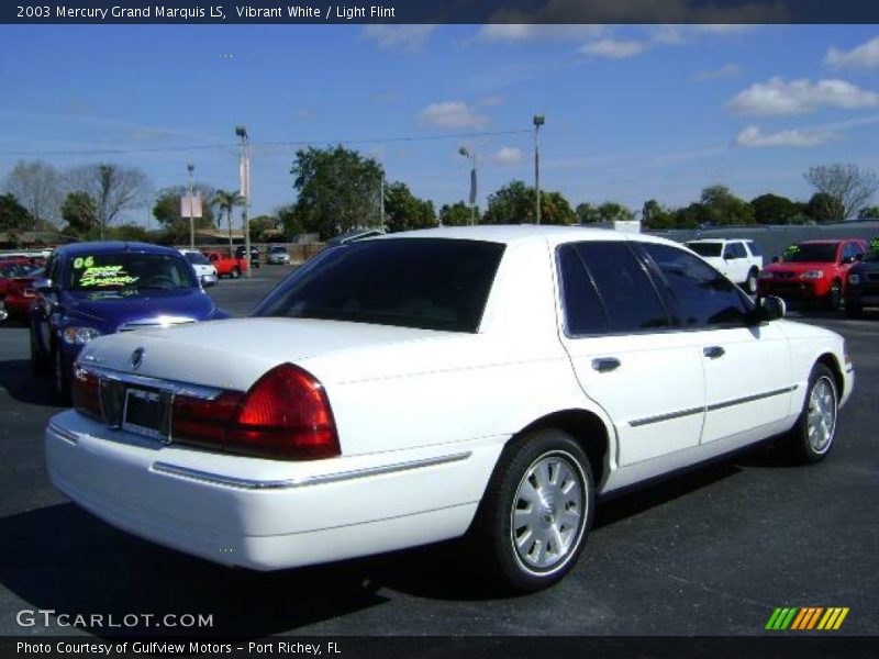 Vibrant White / Light Flint 2003 Mercury Grand Marquis LS