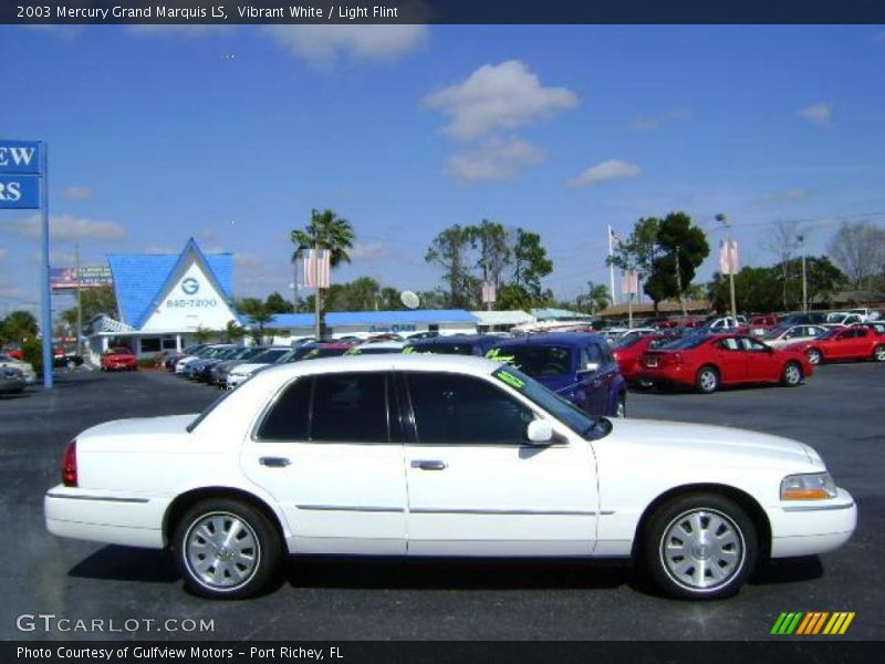 Vibrant White / Light Flint 2003 Mercury Grand Marquis LS