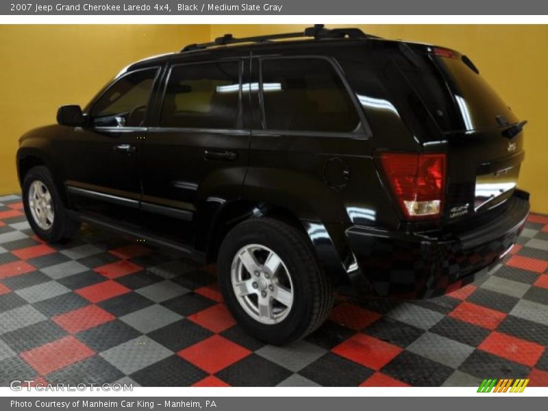 Black / Medium Slate Gray 2007 Jeep Grand Cherokee Laredo 4x4