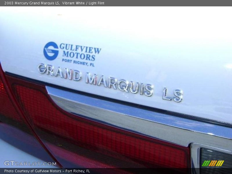 Vibrant White / Light Flint 2003 Mercury Grand Marquis LS