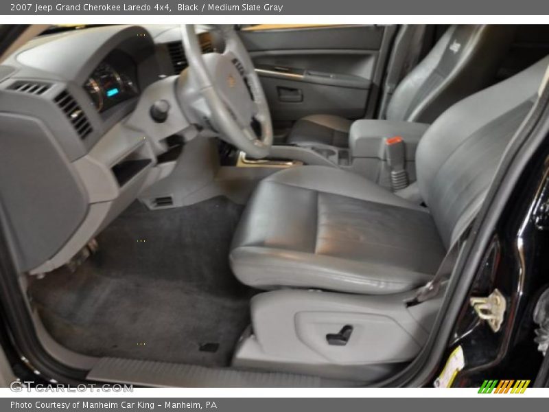 Black / Medium Slate Gray 2007 Jeep Grand Cherokee Laredo 4x4