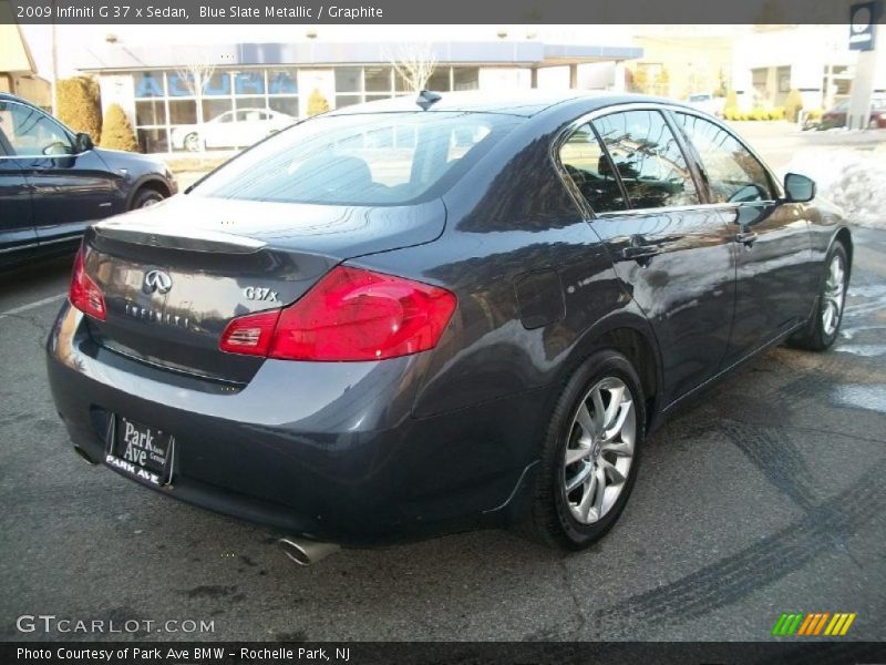 Blue Slate Metallic / Graphite 2009 Infiniti G 37 x Sedan