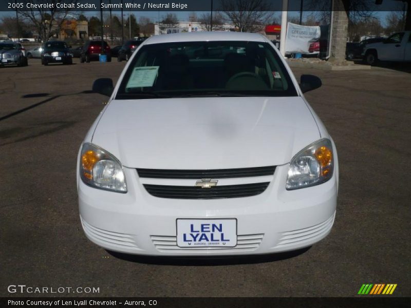 Summit White / Neutral Beige 2005 Chevrolet Cobalt Sedan