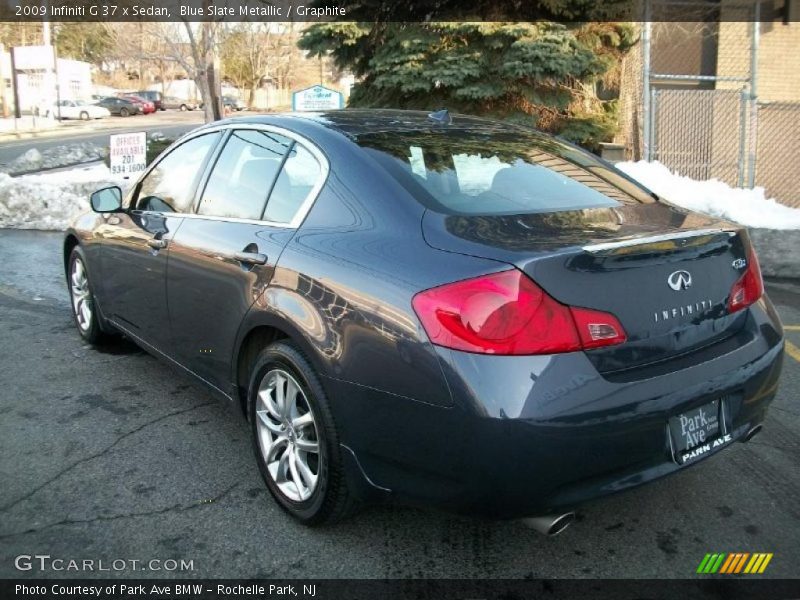 Blue Slate Metallic / Graphite 2009 Infiniti G 37 x Sedan