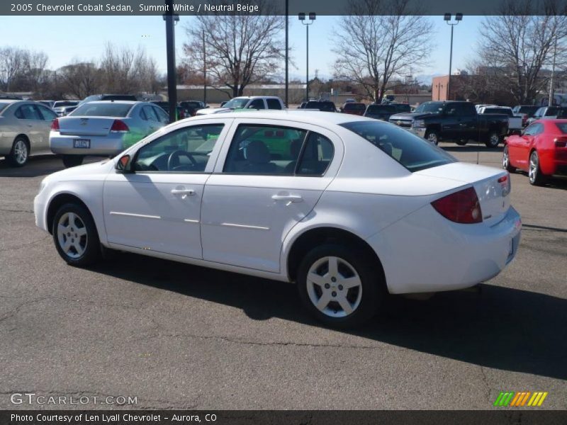 Summit White / Neutral Beige 2005 Chevrolet Cobalt Sedan