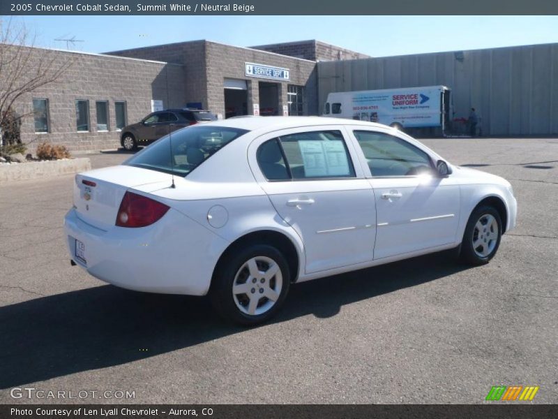 Summit White / Neutral Beige 2005 Chevrolet Cobalt Sedan