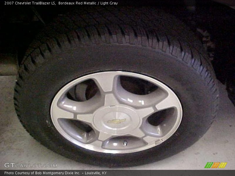 Bordeaux Red Metallic / Light Gray 2007 Chevrolet TrailBlazer LS