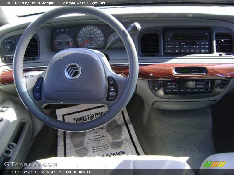 Vibrant White / Light Flint 2003 Mercury Grand Marquis LS