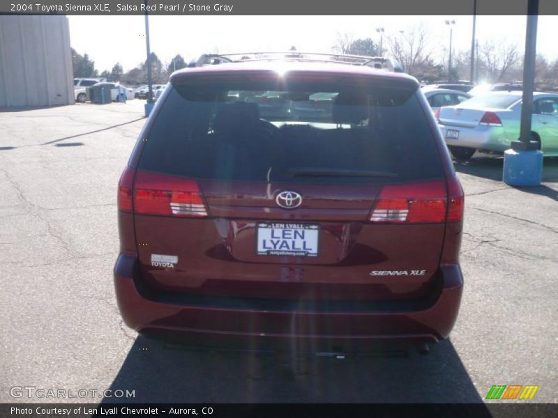 Salsa Red Pearl / Stone Gray 2004 Toyota Sienna XLE