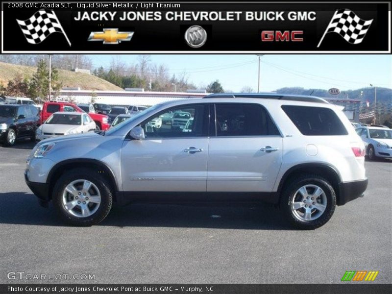 Liquid Silver Metallic / Light Titanium 2008 GMC Acadia SLT