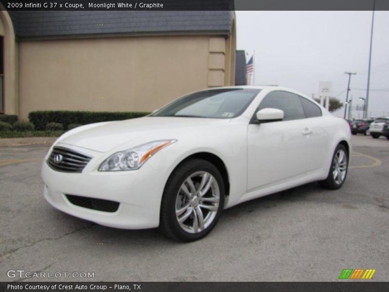 Moonlight White / Graphite 2009 Infiniti G 37 x Coupe
