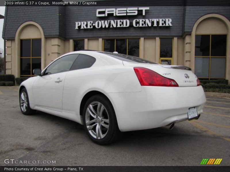 Moonlight White / Graphite 2009 Infiniti G 37 x Coupe