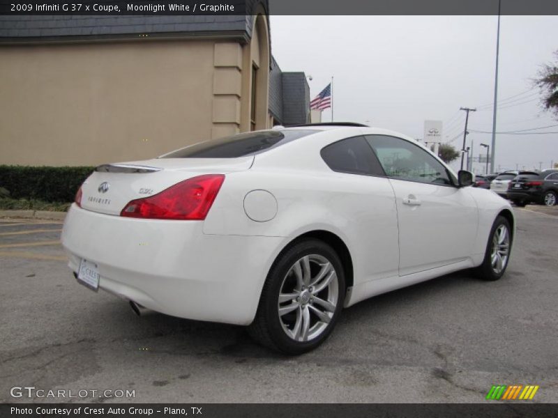 Moonlight White / Graphite 2009 Infiniti G 37 x Coupe