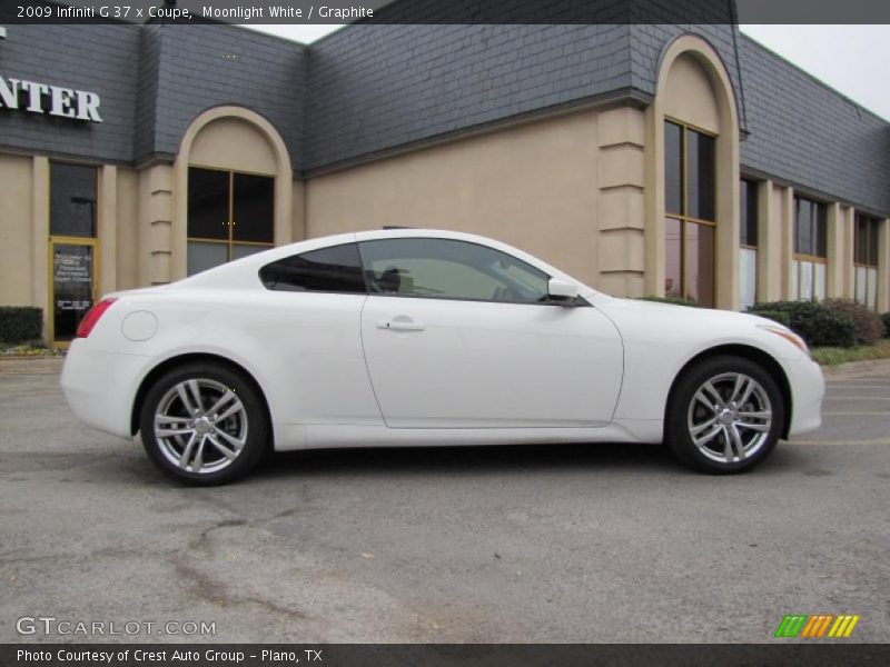 Moonlight White / Graphite 2009 Infiniti G 37 x Coupe