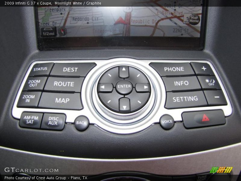 Controls of 2009 G 37 x Coupe