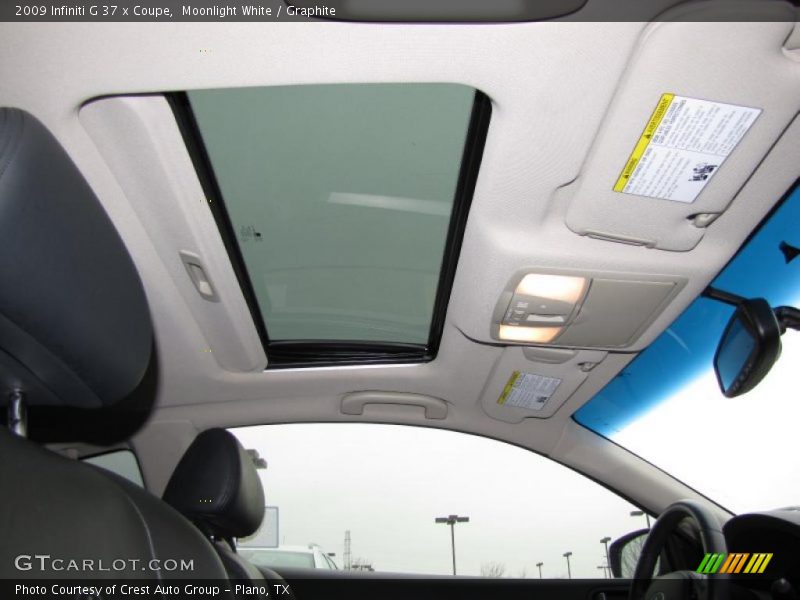 Moonlight White / Graphite 2009 Infiniti G 37 x Coupe