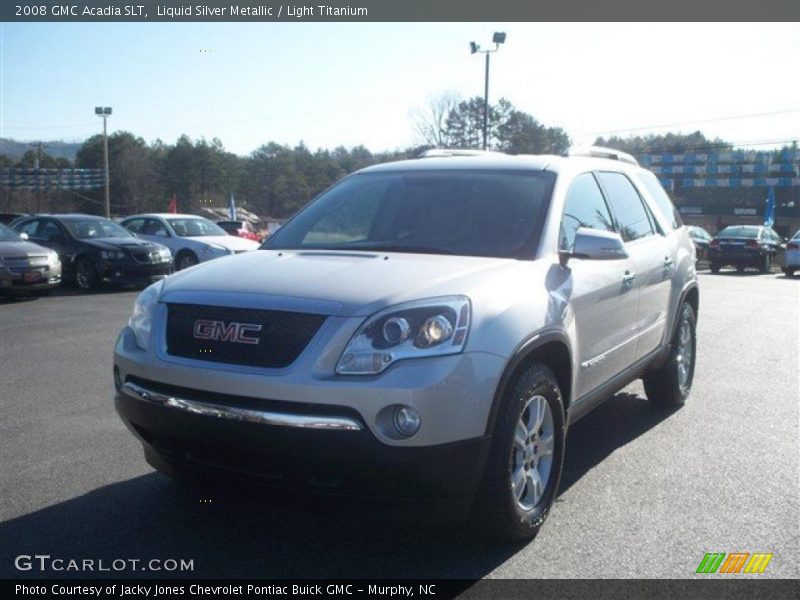Liquid Silver Metallic / Light Titanium 2008 GMC Acadia SLT