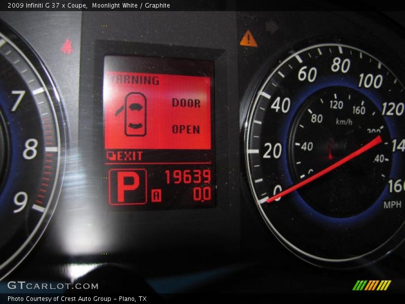 Moonlight White / Graphite 2009 Infiniti G 37 x Coupe