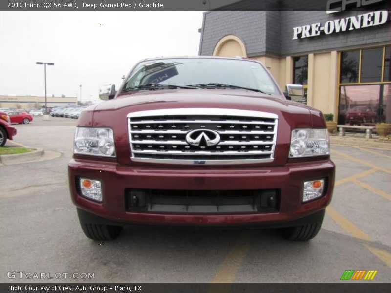 Deep Garnet Red / Graphite 2010 Infiniti QX 56 4WD