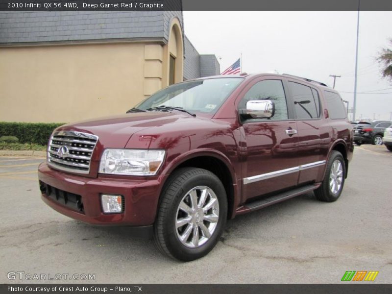 Deep Garnet Red / Graphite 2010 Infiniti QX 56 4WD