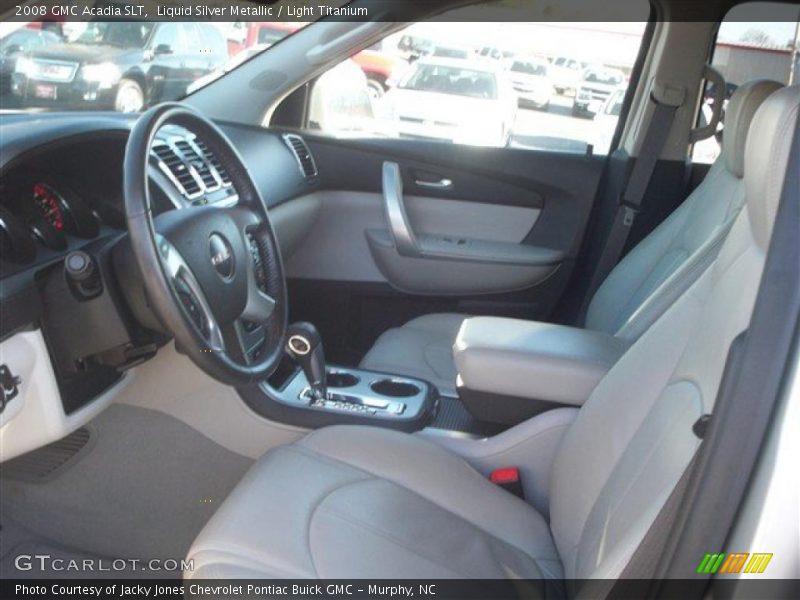 Liquid Silver Metallic / Light Titanium 2008 GMC Acadia SLT