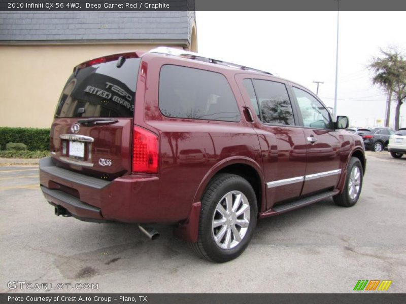 Deep Garnet Red / Graphite 2010 Infiniti QX 56 4WD