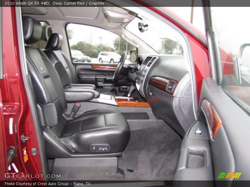 Deep Garnet Red / Graphite 2010 Infiniti QX 56 4WD