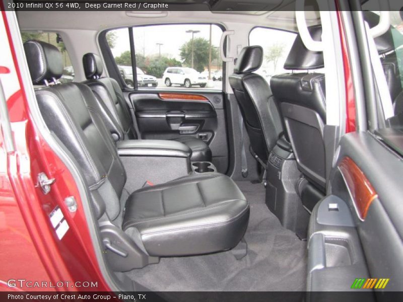 Deep Garnet Red / Graphite 2010 Infiniti QX 56 4WD