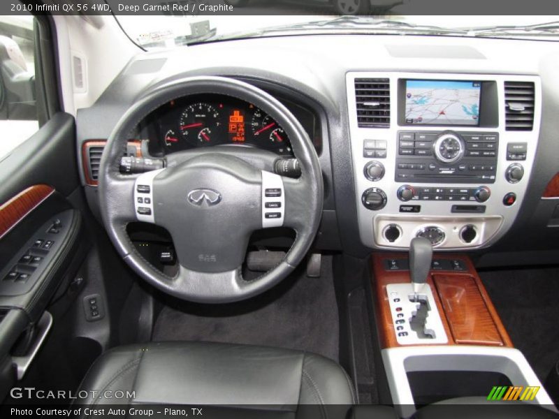 Deep Garnet Red / Graphite 2010 Infiniti QX 56 4WD