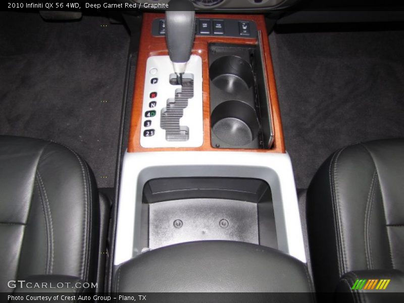 Deep Garnet Red / Graphite 2010 Infiniti QX 56 4WD