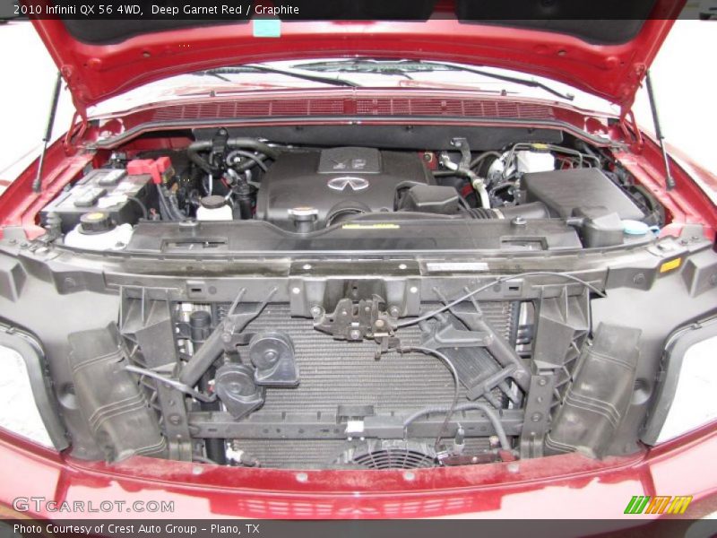 Deep Garnet Red / Graphite 2010 Infiniti QX 56 4WD