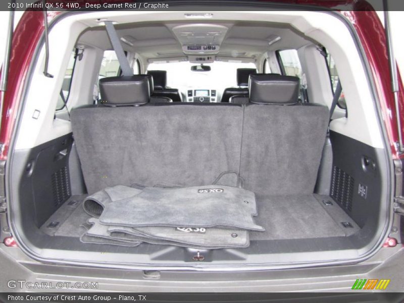 Deep Garnet Red / Graphite 2010 Infiniti QX 56 4WD