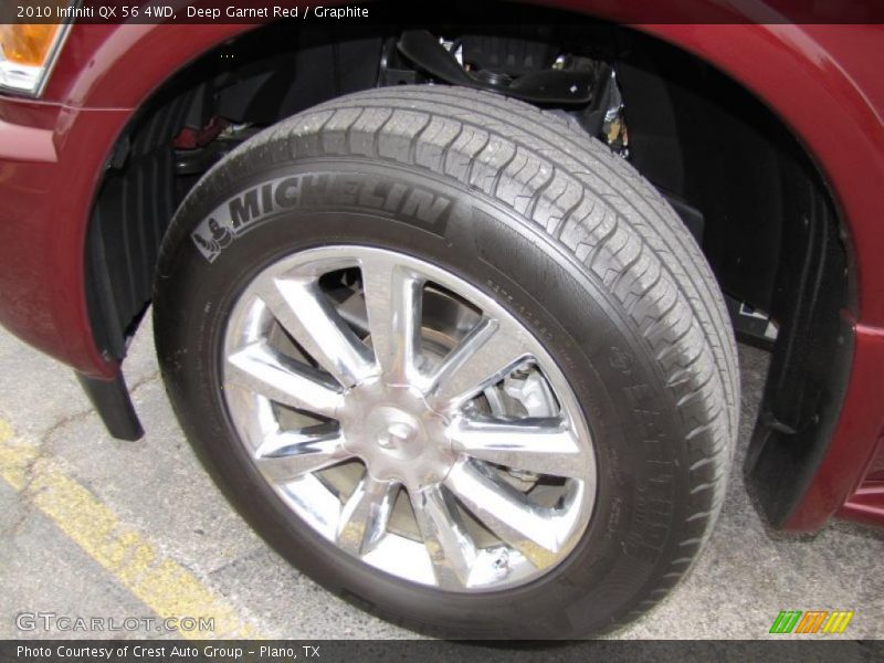 Deep Garnet Red / Graphite 2010 Infiniti QX 56 4WD