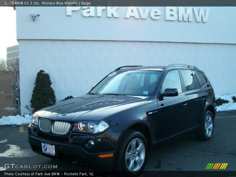 Monaco Blue Metallic / Beige 2008 BMW X3 3.0si