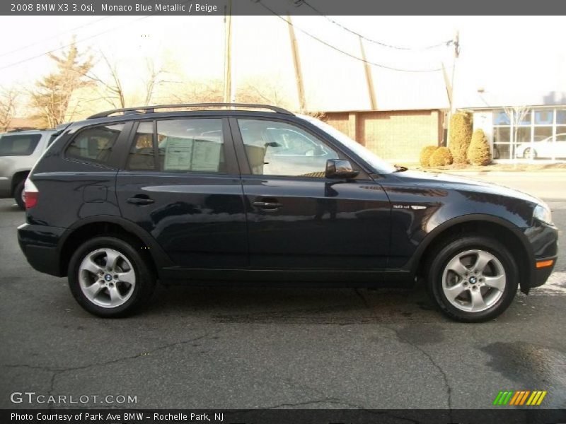 Monaco Blue Metallic / Beige 2008 BMW X3 3.0si