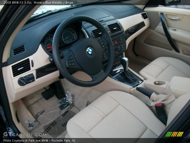 Monaco Blue Metallic / Beige 2008 BMW X3 3.0si