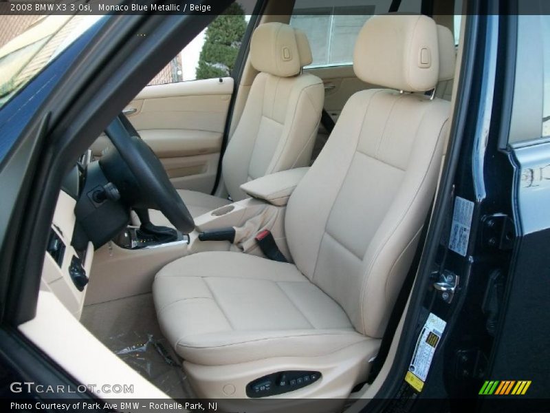 Monaco Blue Metallic / Beige 2008 BMW X3 3.0si