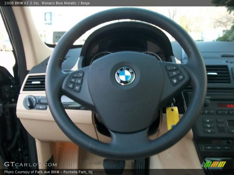 Monaco Blue Metallic / Beige 2008 BMW X3 3.0si