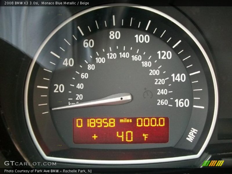 Monaco Blue Metallic / Beige 2008 BMW X3 3.0si