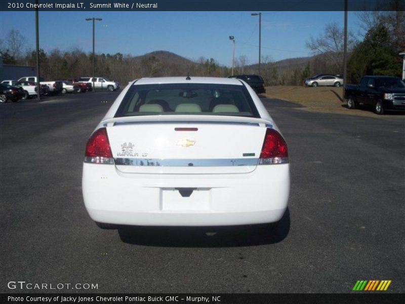 Summit White / Neutral 2010 Chevrolet Impala LT