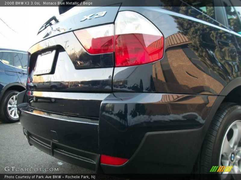 Monaco Blue Metallic / Beige 2008 BMW X3 3.0si