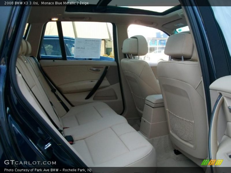 Monaco Blue Metallic / Beige 2008 BMW X3 3.0si