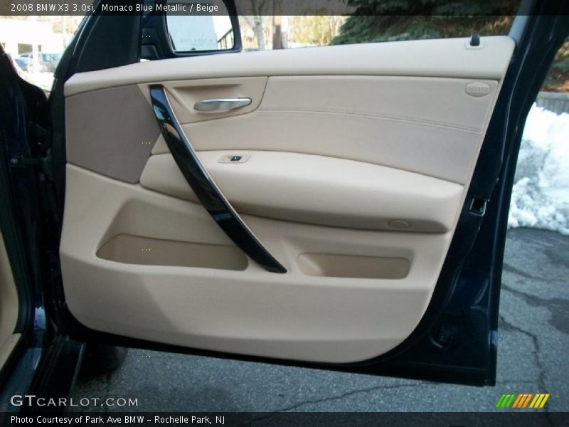 Monaco Blue Metallic / Beige 2008 BMW X3 3.0si