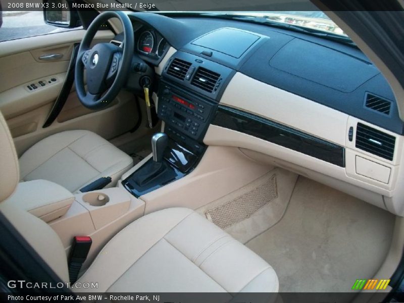 Monaco Blue Metallic / Beige 2008 BMW X3 3.0si