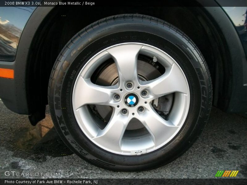 Monaco Blue Metallic / Beige 2008 BMW X3 3.0si