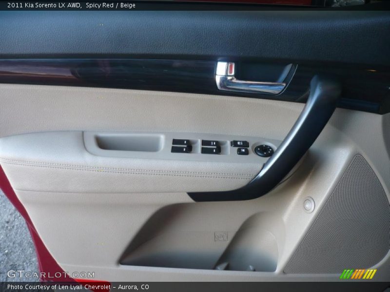 Spicy Red / Beige 2011 Kia Sorento LX AWD
